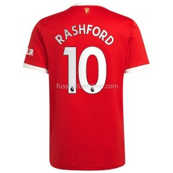 Günstige Fußball Trikotsatz Manchester United Marcus Rashford 10 Heimtrikot 2021-2022 Kurzarm