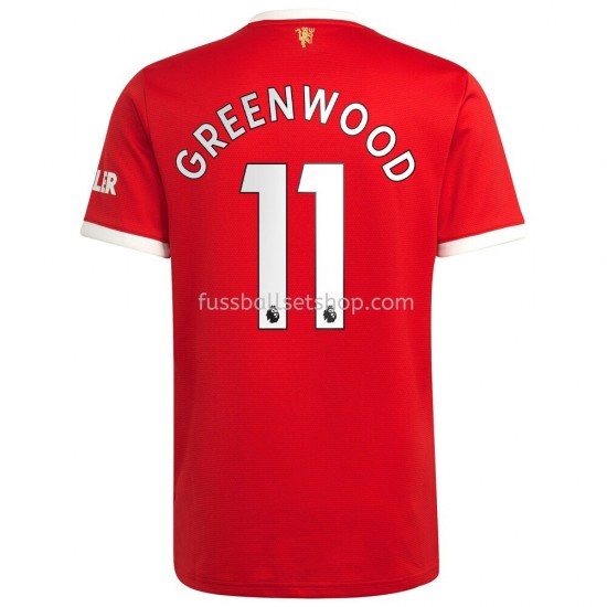 Günstige Fußball Trikotsatz Manchester United Mason Greenwood 11 Heimtrikot 2021-2022 Kurzarm
