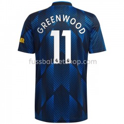 Günstige Fußball Trikotsatz Manchester United Mason Greenwood 11 Ausweichtrikot 2021-2022 Kurzarm