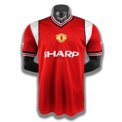 Günstige Fußball Trikotsatz Manchester United Retro Heimtrikot 1985 Kurzarm