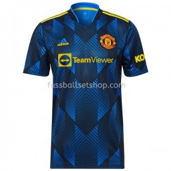 Günstige Fußball Trikotsatz Manchester United Ausweichtrikot 2021-2022 Kurzarm