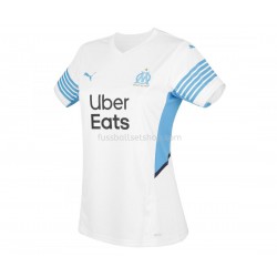 Günstige Fußball Trikotsatz Olympique Marseille Damen Heimtrikot 2021-2022 Kurzarm