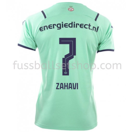 Günstige Fußball Trikotsatz PSV Eindhoven Eran Zahavi 7 Ausweichtrikot 2021-2022 Kurzarm