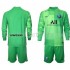 Günstige Fußball Trikotsatz Paris Saint-Germain Torwart Kinder Ausweichtrikot 2021-2022 Langarm