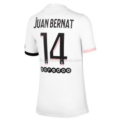 Günstige Fußball Trikotsatz Paris Saint-Germain Juan Bernat 14 Auswärtstrikot 2021-2022 Kurzarm
