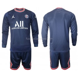 Günstige Fußball Trikotsatz Paris Saint-Germain Kinder Heimtrikot 2021-2022 Langarm