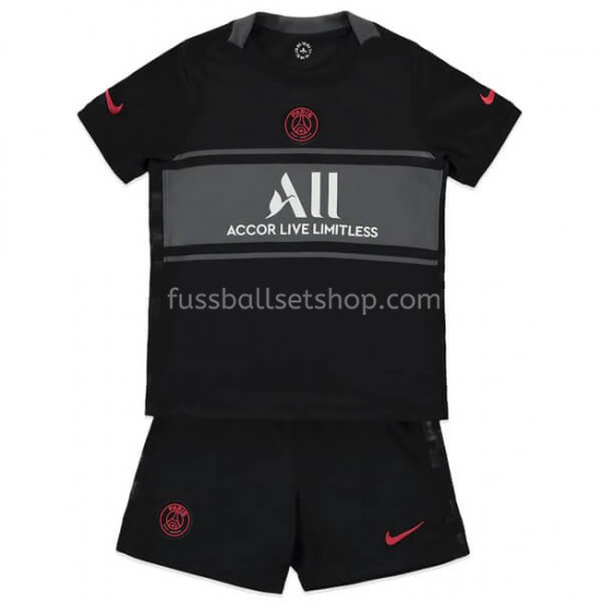 Günstige Fußball Trikotsatz Paris Saint-Germain Kinder Ausweichtrikot 2021-2022 Kurzarm