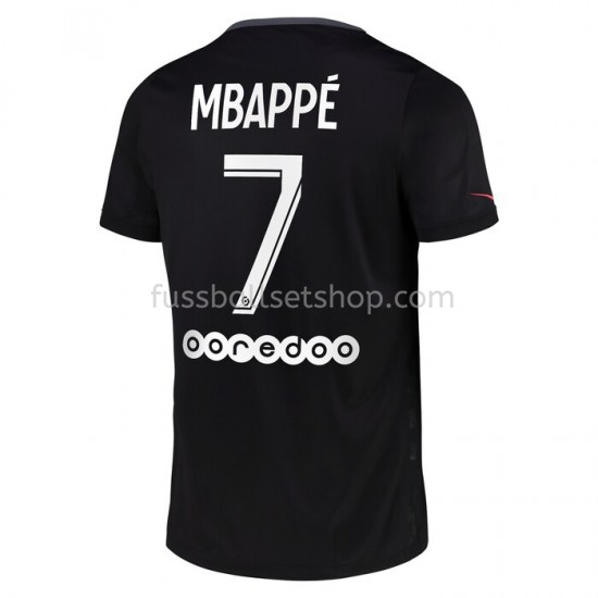 Günstige Fußball Trikotsatz Paris Saint-Germain Kylian Mbappé 7 Ausweichtrikot 2021-2022 Kurzarm