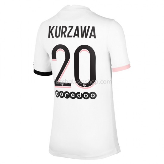 Günstige Fußball Trikotsatz Paris Saint-Germain Layvin Kurzawa 20 Auswärtstrikot 2021-2022 Kurzarm