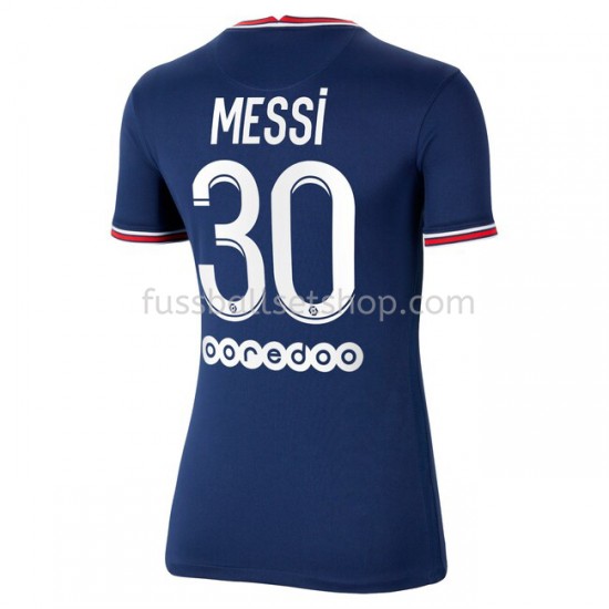 Günstige Fußball Trikotsatz Paris Saint-Germain Lionel Messi 30 Frauen Heimtrikot 2021-2022 Kurzarm