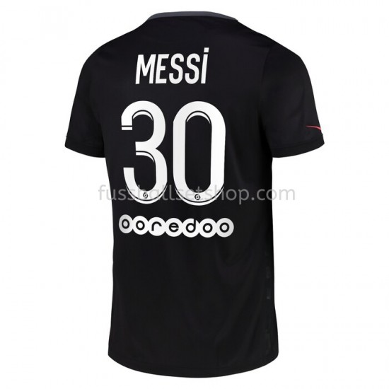 Günstige Fußball Trikotsatz Paris Saint-Germain Lionel Messo 30 Ausweichtrikot 2021-2022 Kurzarm