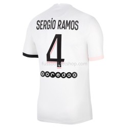 Günstige Fußball Trikotsatz Paris Saint-Germain Sergio Ramos 4 Auswärtstrikot 2021-2022 Kurzarm