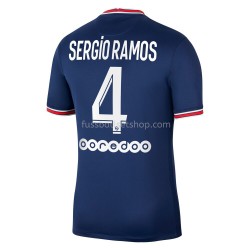 Günstige Fußball Trikotsatz Paris Saint-Germain Sergio Ramos 4 Heimtrikot 2021-2022 Kurzarm