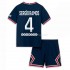 Günstige Fußball Trikotsatz Paris Saint-Germain Sergio Ramos 4 Kinder Heimtrikot 2021-2022 Kurzarm