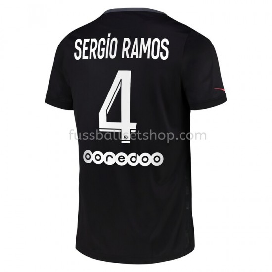 Günstige Fußball Trikotsatz Paris Saint-Germain Sergio Ramos 4 Ausweichtrikot 2021-2022 Kurzarm