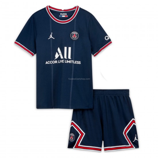 Günstige Fußball Trikotsatz Paris Saint-Germain PSG Kinder Heimtrikot 2021-2022 Kurzarm