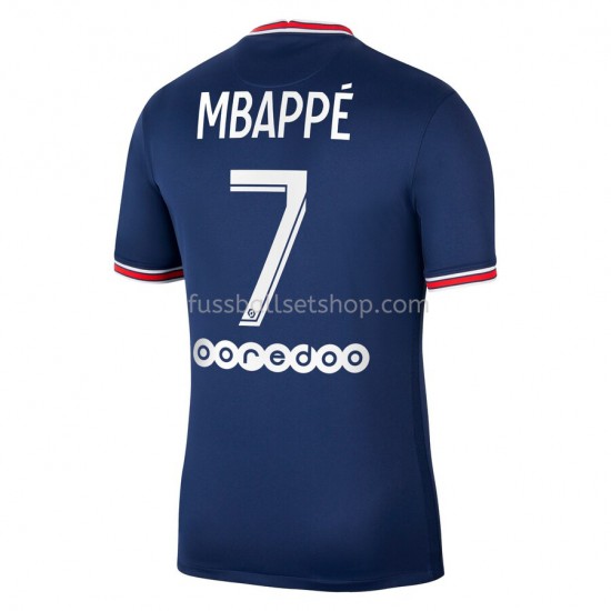 Günstige Fußball Trikotsatz Paris Saint-Germain PSG Kylian Mbappé 7 Heimtrikot 2021-2022 Kurzarm