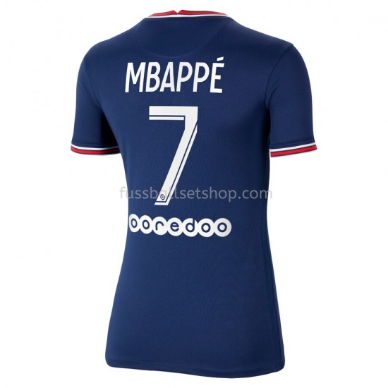 Günstige Fußball Trikotsatz Paris Saint-Germain PSG Kylian Mbappé 7 Frauen Heimtrikot 2021-2022 Kurzarm