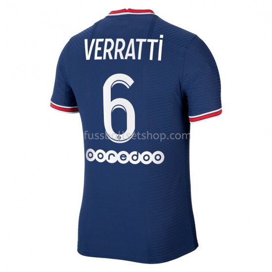 Günstige Fußball Trikotsatz Paris Saint-Germain PSG Marco Verratti 6 Heimtrikot 2021-2022 Kurzarm