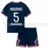 Günstige Fußball Trikotsatz Paris Saint-Germain PSG Marquinhos 5 Kinder Heimtrikot 2021-2022 Kurzarm