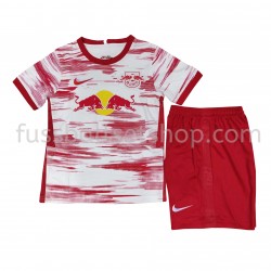 Günstige Fußball Trikotsatz RB Leipzig Kinder Heimtrikot 2021-2022 Kurzarm