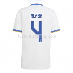 Günstige Fußball Trikotsatz Real Madrid David Alaba 4 Heimtrikot 2021-2022 Kurzarm
