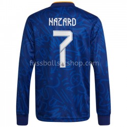 Günstige Fußball Trikotsatz Real Madrid Eden Hazard 7 Auswärtstrikot 2021-2022 Langarm