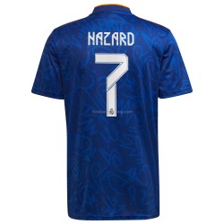 Günstige Fußball Trikotsatz Real Madrid Eden Hazard 7 Auswärtstrikot 2021-2022 Kurzarm