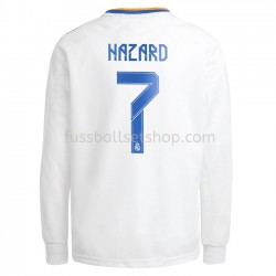 Günstige Fußball Trikotsatz Real Madrid Eden Hazard 7 Heimtrikot 2021-2022 Langarm