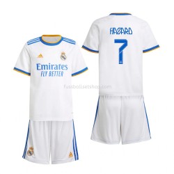 Günstige Fußball Trikotsatz Real Madrid Eden Hazard 7 Kinder Heimtrikot 2021-2022 Kurzarm