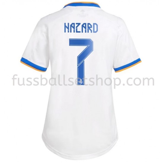 Günstige Fußball Trikotsatz Real Madrid Eden Hazard 7 Frauen Heimtrikot 2021-2022 Kurzarm