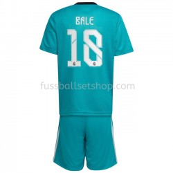 Günstige Fußball Trikotsatz Real Madrid Gareth Bale 18 Kinder Ausweichtrikot 2021-2022 Kurzarm