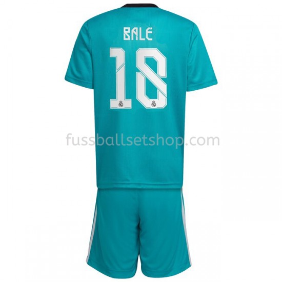 Günstige Fußball Trikotsatz Real Madrid Gareth Bale 18 Kinder Ausweichtrikot 2021-2022 Kurzarm