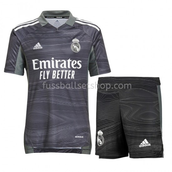 Günstige Fußball Trikotsatz Real Madrid Torwart Kinder Heimtrikot 2021-2022 Kurzarm