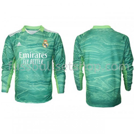 Günstige Fußball Trikotsatz Real Madrid Torwart Ausweichtrikot 2021-2022 Langarm