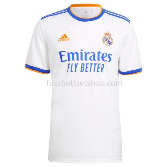 Günstige Fußball Trikotsatz Real Madrid Heimtrikot 2021-2022 Kurzarm