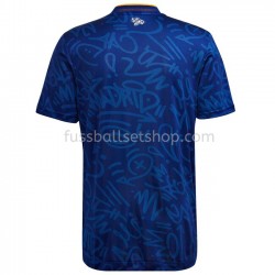 Günstige Fußball Trikotsatz Real Madrid Kinder Auswärtstrikot 2021-2022 Kurzarm