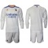 Günstige Fußball Trikotsatz Real Madrid Kinder Heimtrikot 2021-2022 Langarm