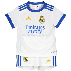 Günstige Fußball Trikotsatz Real Madrid Kinder Heimtrikot 2021-2022 Kurzarm