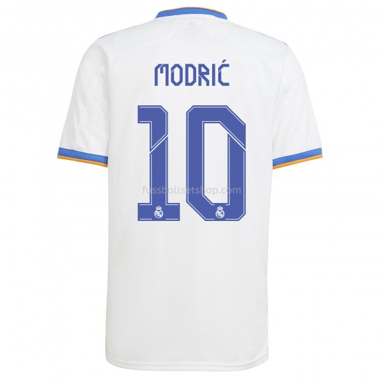 Günstige Fußball Trikotsatz Real Madrid Luka Modrić 10 Heimtrikot 2021-2022 Kurzarm