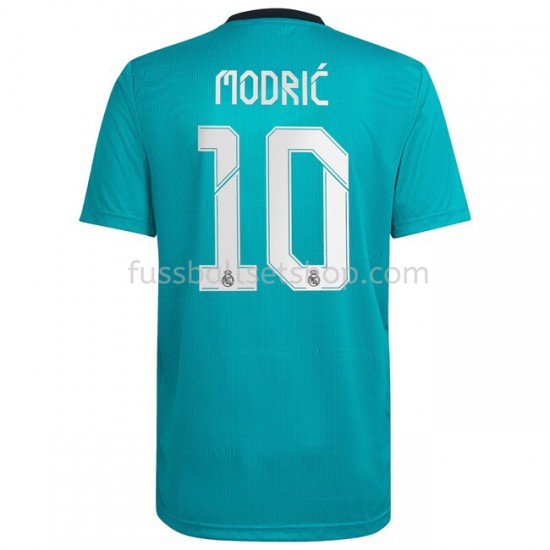 Günstige Fußball Trikotsatz Real Madrid Luka Modrić 10 Ausweichtrikot 2021-2022 Kurzarm