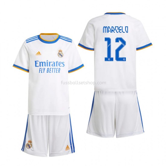 Günstige Fußball Trikotsatz Real Madrid Marcelo 12 Kinder Heimtrikot 2021-2022 Kurzarm