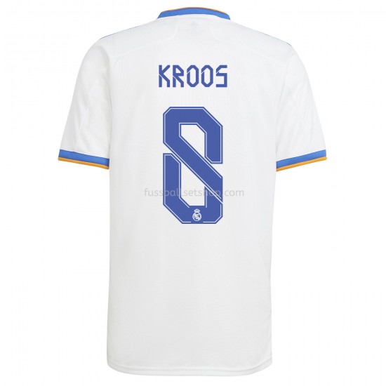 Günstige Fußball Trikotsatz Real Madrid Toni Kroos 8 Heimtrikot 2021-2022 Kurzarm