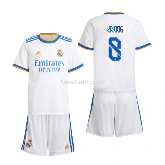 Günstige Fußball Trikotsatz Real Madrid Toni Kroos 8 Kinder Heimtrikot 2021-2022 Kurzarm