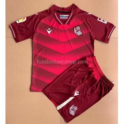 Günstige Fußball Trikotsatz Real Sociedad Kinder Auswärtstrikot 2021-2022 Kurzarm