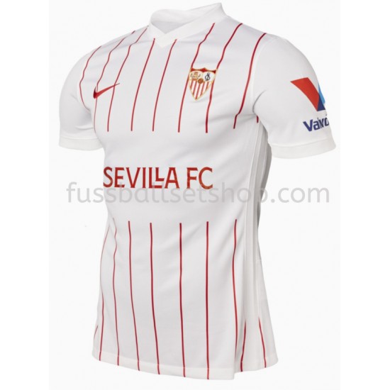Günstige Fußball Trikotsatz FC Sevilla Heimtrikot 2021-2022 Kurzarm