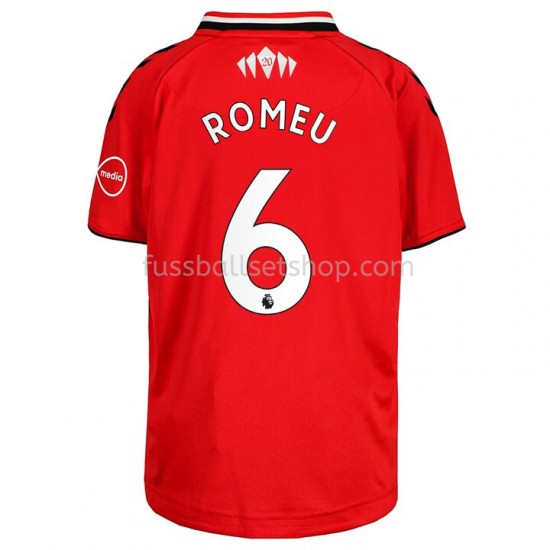 Günstige Fußball Trikotsatz Southampton Oriol Romeu 6 Heimtrikot 2021-2022 Kurzarm