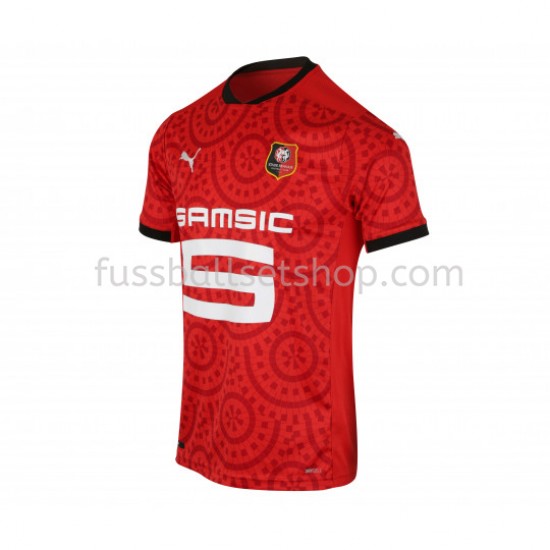 Günstige Fußball Trikotsatz Stade Rennes Heimtrikot 2020-2021 Kurzarm
