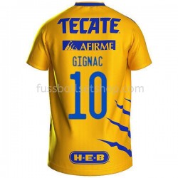 Günstige Fußball Trikotsatz Tigres UANL Andre-Pierre Gignac 10 Heimtrikot 2021-2022 Kurzarm