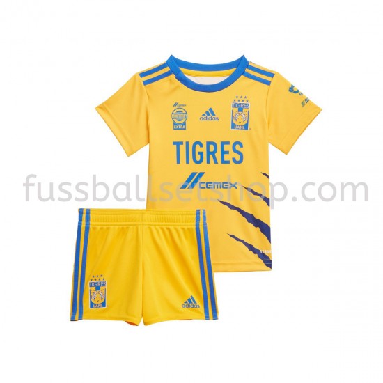 Günstige Fußball Trikotsatz Tigres UANL Kinder Heimtrikot 2021-2022 Kurzarm
